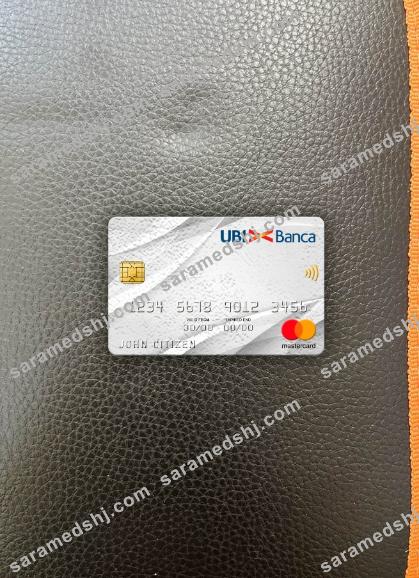 Italy UBI bank mastercard photolook front